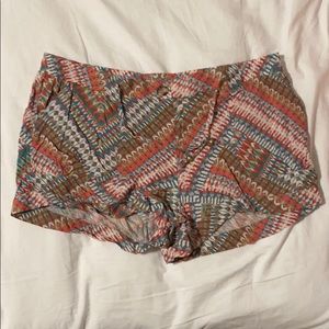 multi-colored shorts